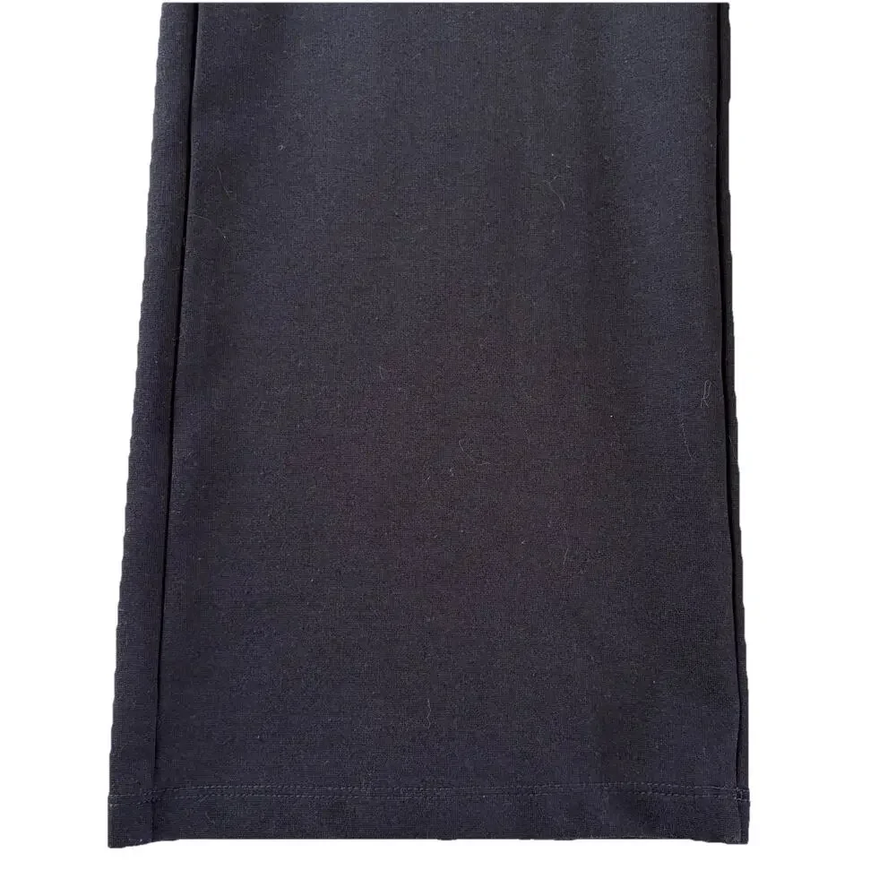 Saint + Sophia Putney Pull On Pants Size 12 Navy Blue Relaxed Straight Pockets - Picture 9 of 16